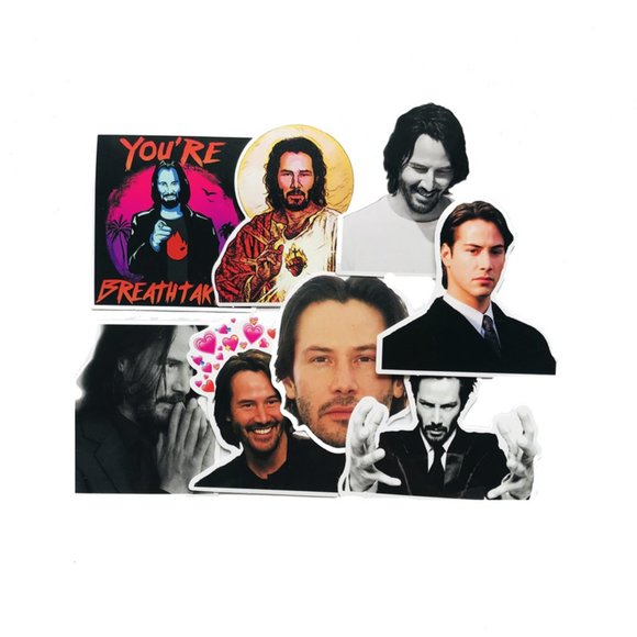 Keanu Reeves Stickers (8pc) - Picture 4 of 6